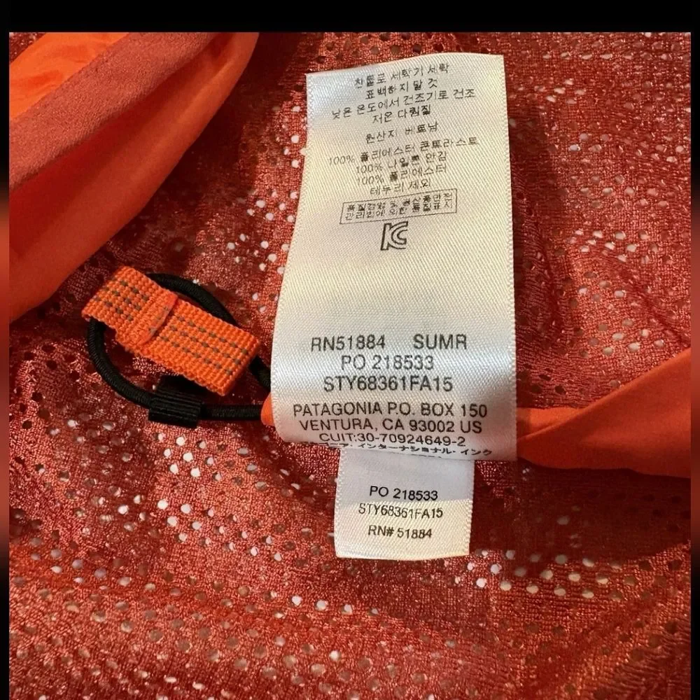 Patagonia 3-in-1 Interchange Ski Winter Snow Jacket Orange Blue Kid Boy Youth 14